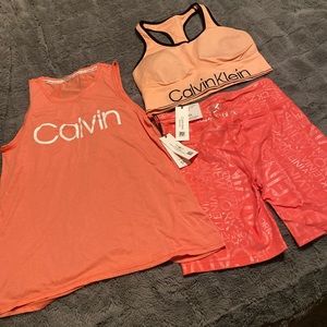 Brand New Calvin Klein workout outfit